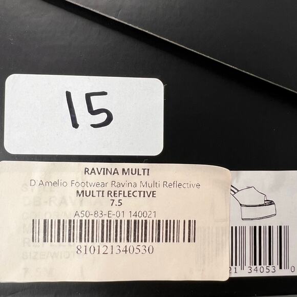 D'Amelio Ravina Multi Reflective Platform Chunky Heel Women 7.5M Tried On - Picture 11 of 11